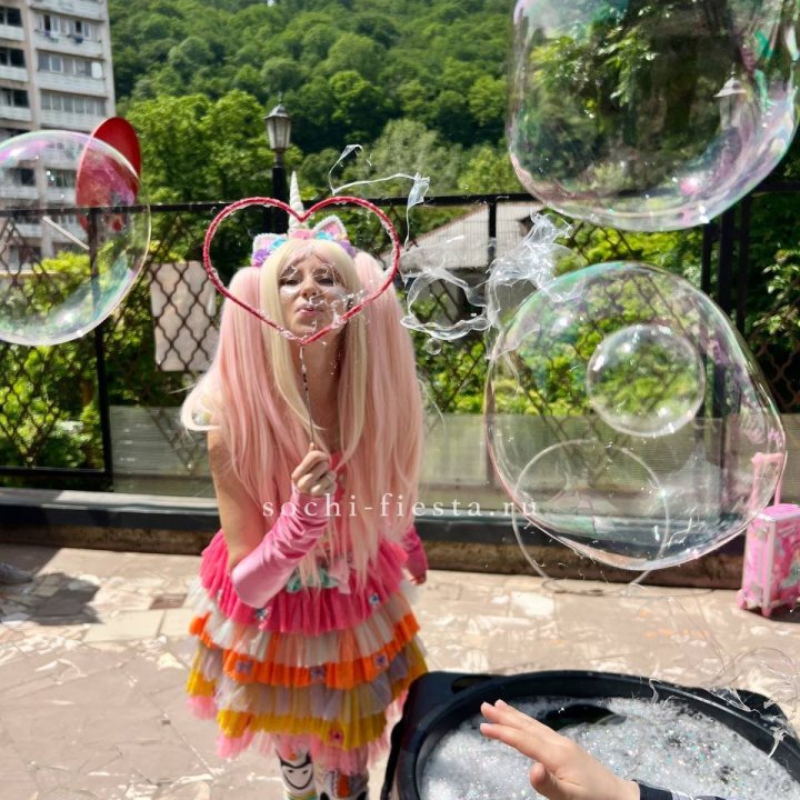 Шоу мыльных пузырей в Новочеркасске