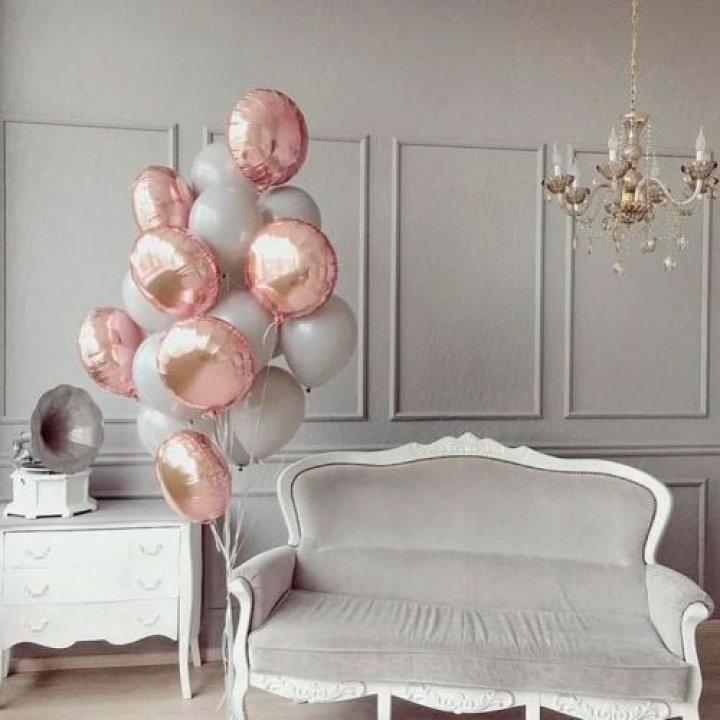 Фонтан шаров "Софт рози" в Новочеркасске