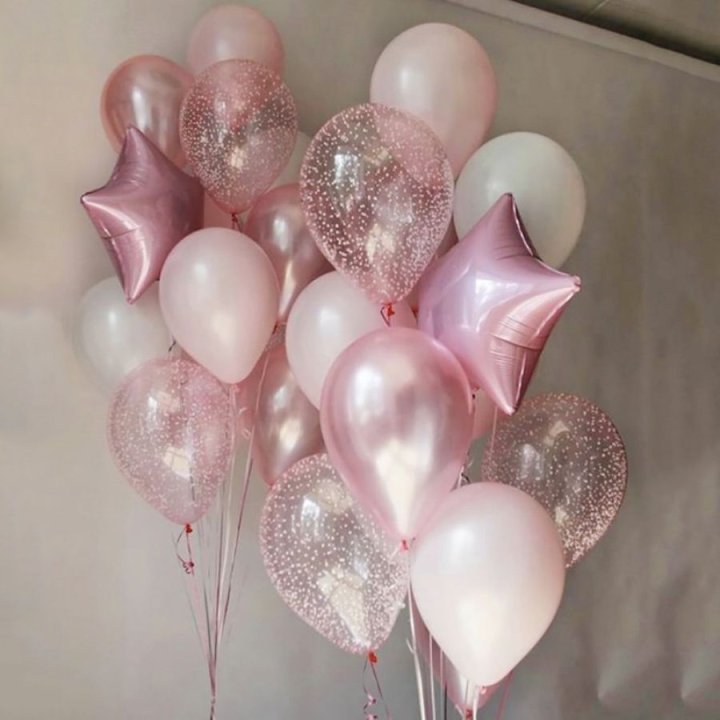 Фонтаны шаров "Розовый" в Новочеркасске