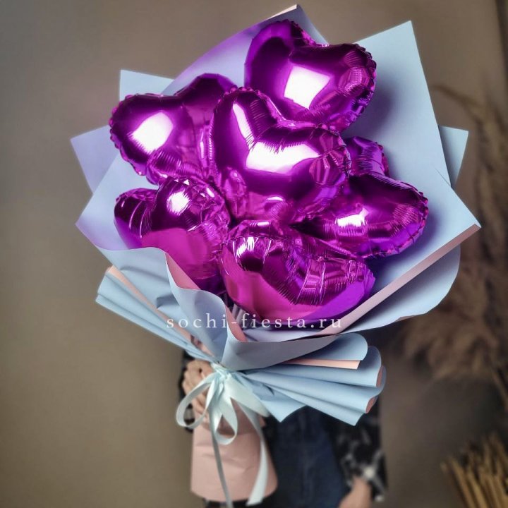 Букет из шаров сердец  в Новочеркасске
