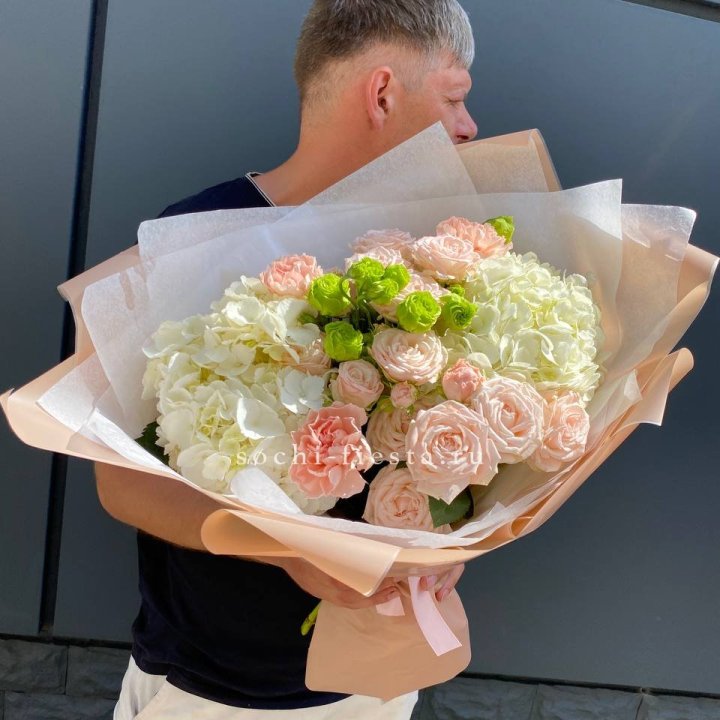 Авторский букет "Нежный крем" в Новочеркасске