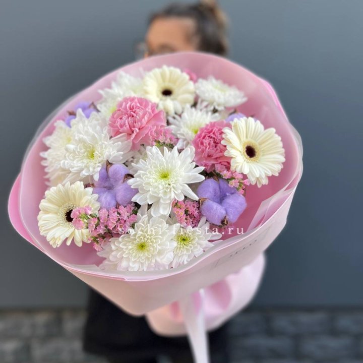 Букет цветов "Пинк спринг" в Новочеркасске