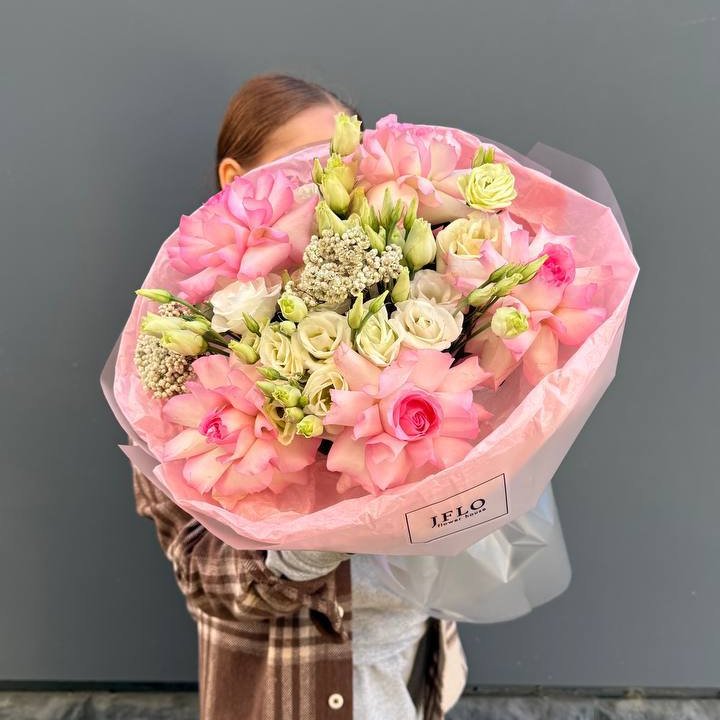 Букет "Розы с эустомой" в Новочеркасске