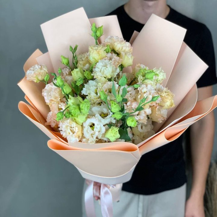 Букет эустом "Крем" в Новочеркасске