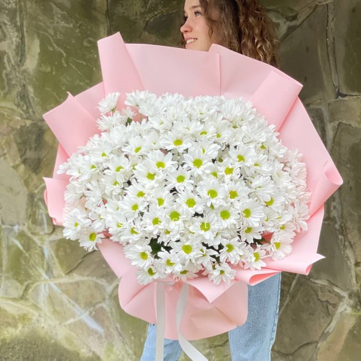  Букет хризантем "Крем" в Новочеркасске