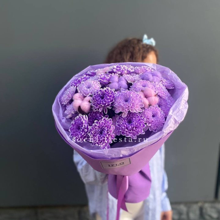 Хризантемы с хлопком в Новочеркасске