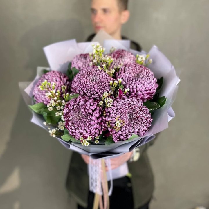 Букет хризантем "Палермо" в Новочеркасске