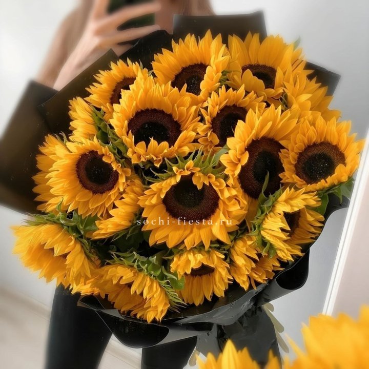 Букет подсолнухов "Гига" в Новочеркасске