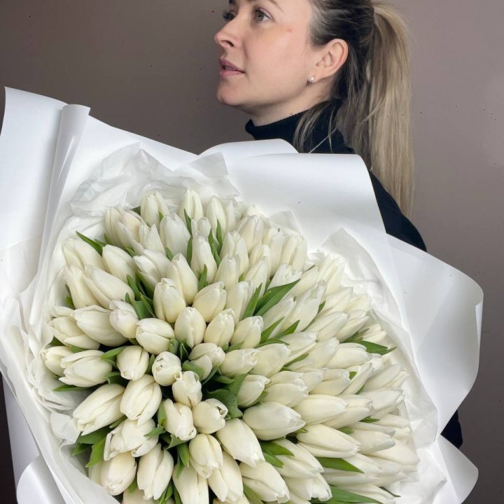 101 белый тюльпан №2 в Новочеркасске