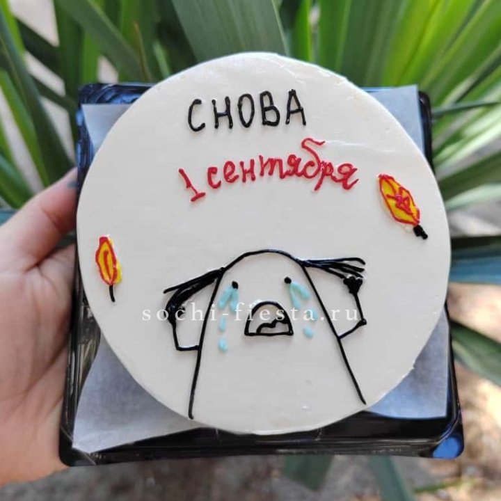 Бенто-торт "Не опять, а снова..." в Новочеркасске