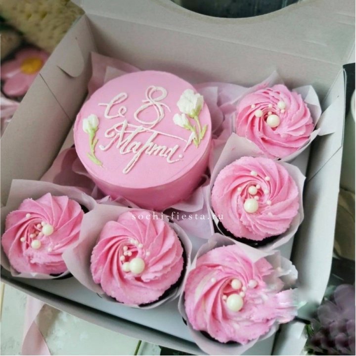 Капкейки и бенто-торт "8 марта!" в Новочеркасске