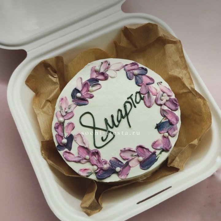 Бенто-торт "8 марта цветы"  в Новочеркасске