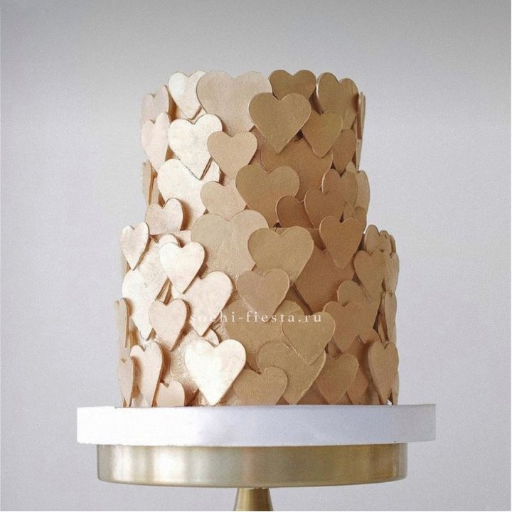 Торт "Hearts" gold в Новочеркасске