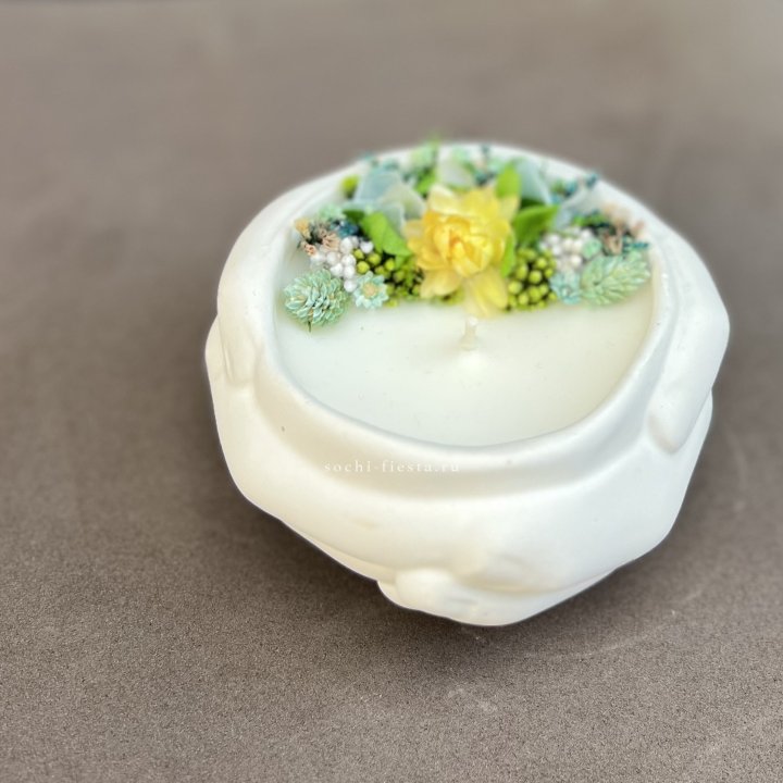 Свеча ароматическая в гипсе Руки в Новочеркасске