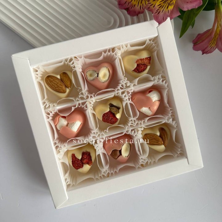 Набор конфет из бельгийского шоколада Сердца в Новочеркасске