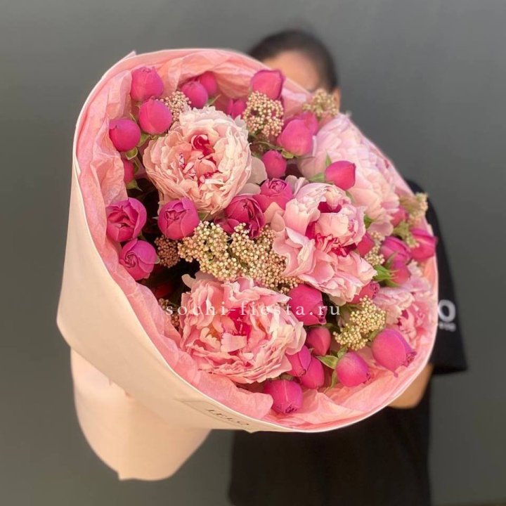 Букет с пионами "Преференс" в Новочеркасске
