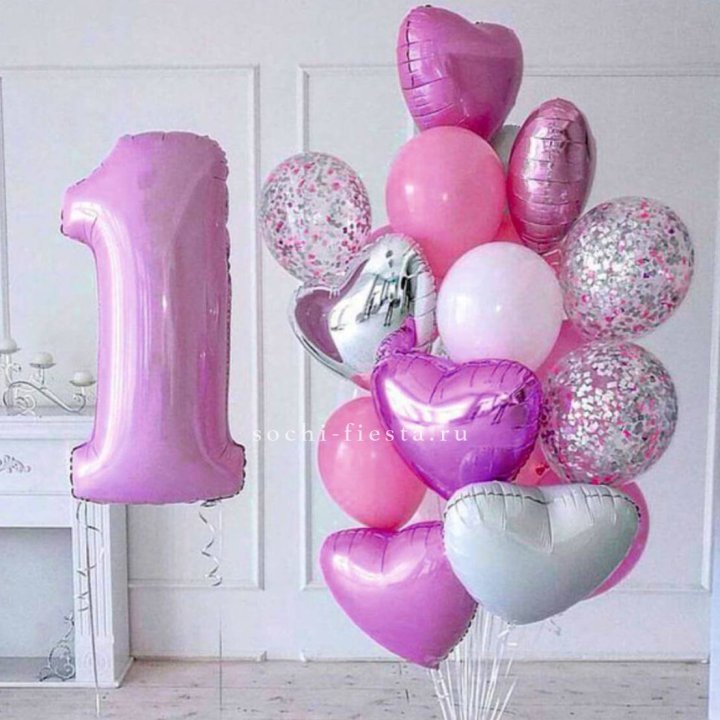 Набор шаров "С днем рождения" в Новочеркасске