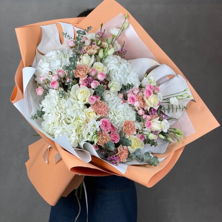 Макси-букет кремовый в Новочеркасске