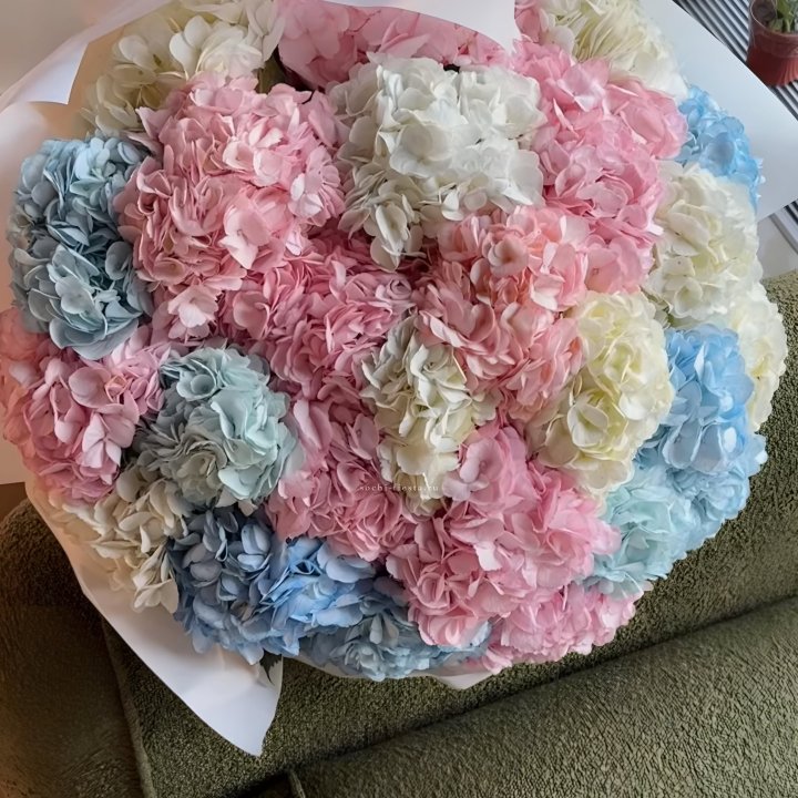 Букет гортензий микс в Новочеркасске