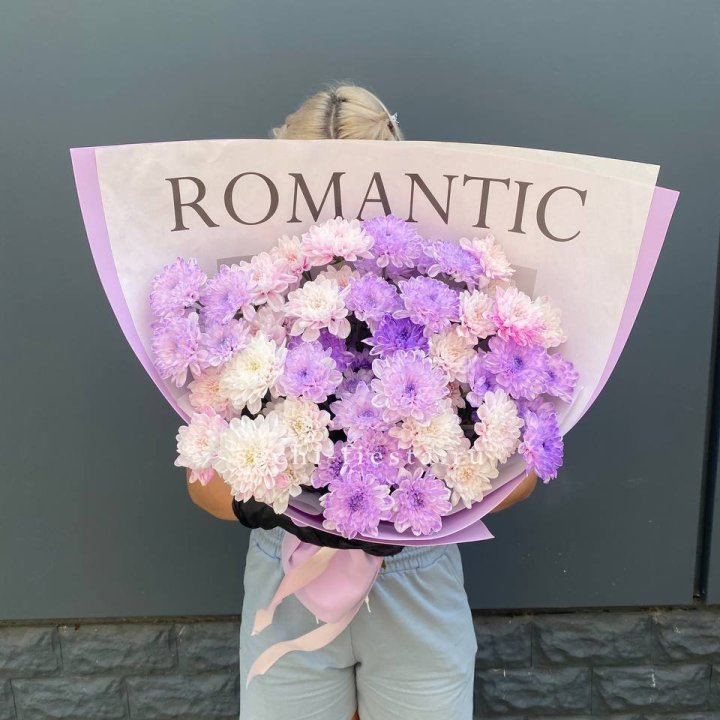 Букет сиреневых хризантем в Новочеркасске