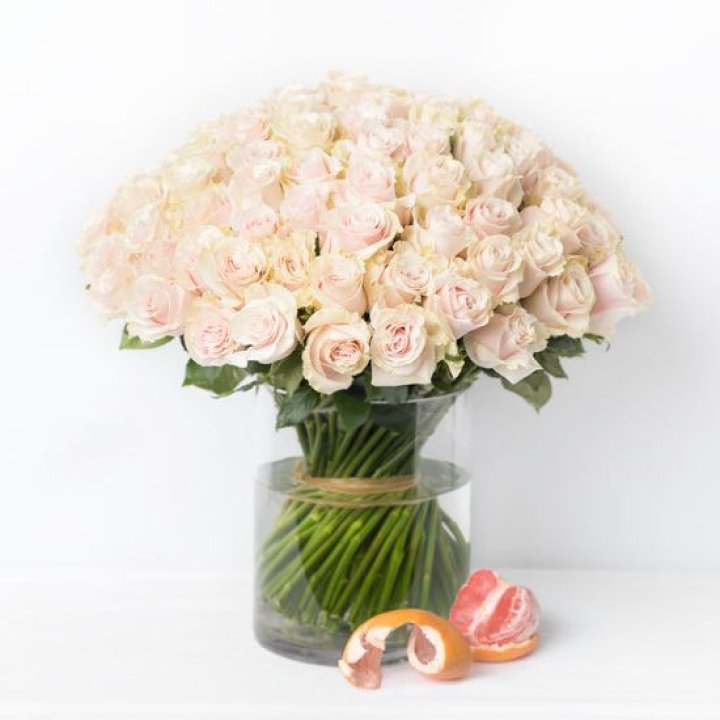 101 кремовая роза в Новочеркасске