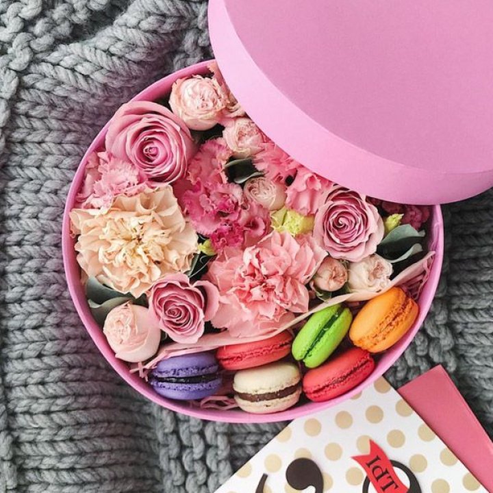 Цветочный бокс пинк в Новочеркасске
