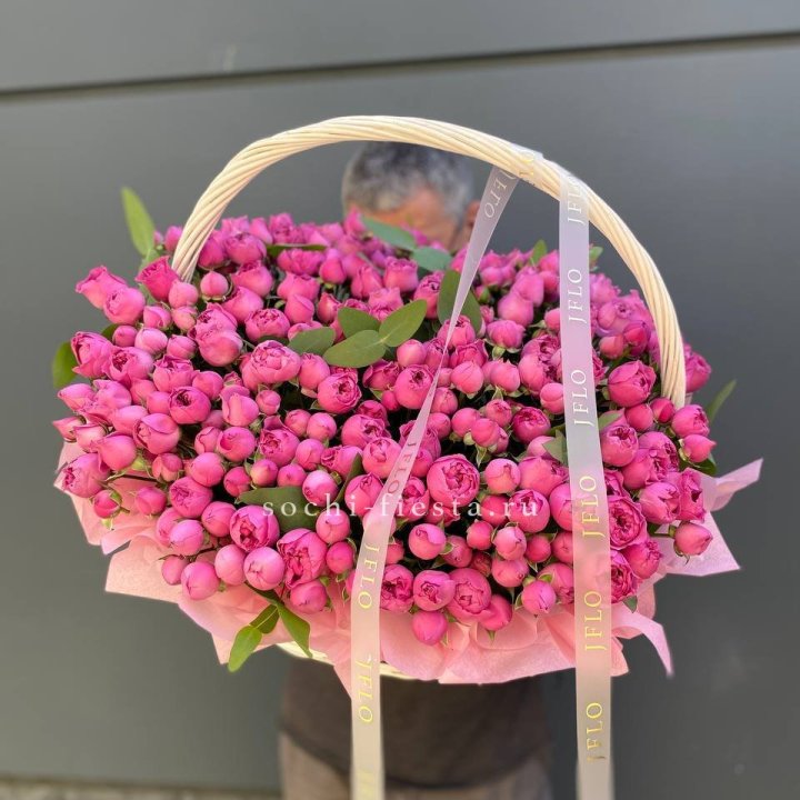 Корзина роз Мисти Баблс 101 в Новочеркасске