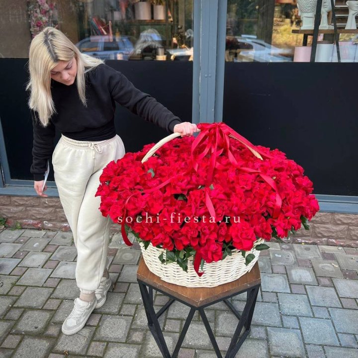 201 французская красная роза в Новочеркасске