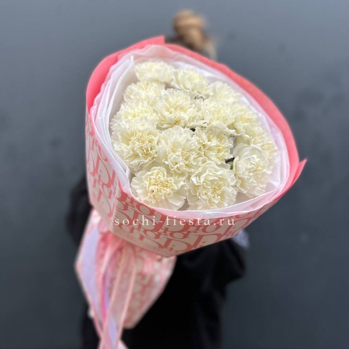 Белые диантусы №2 в Новочеркасске