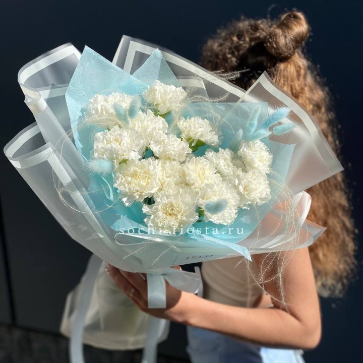 Воздушный букет из диантусов  в Новочеркасске