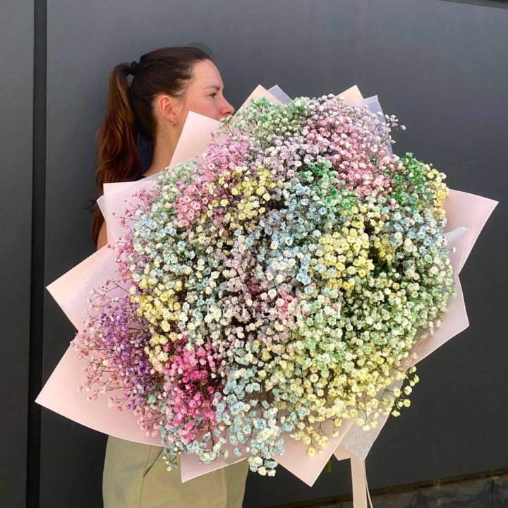 Пышный букет из гипсофил  в Новочеркасске