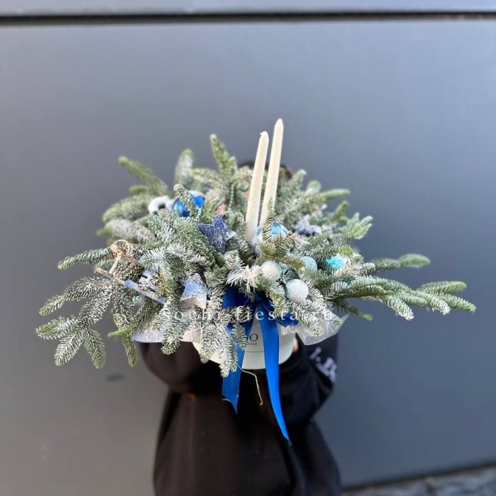 Новогодняя композиция в коробке  в Новочеркасске