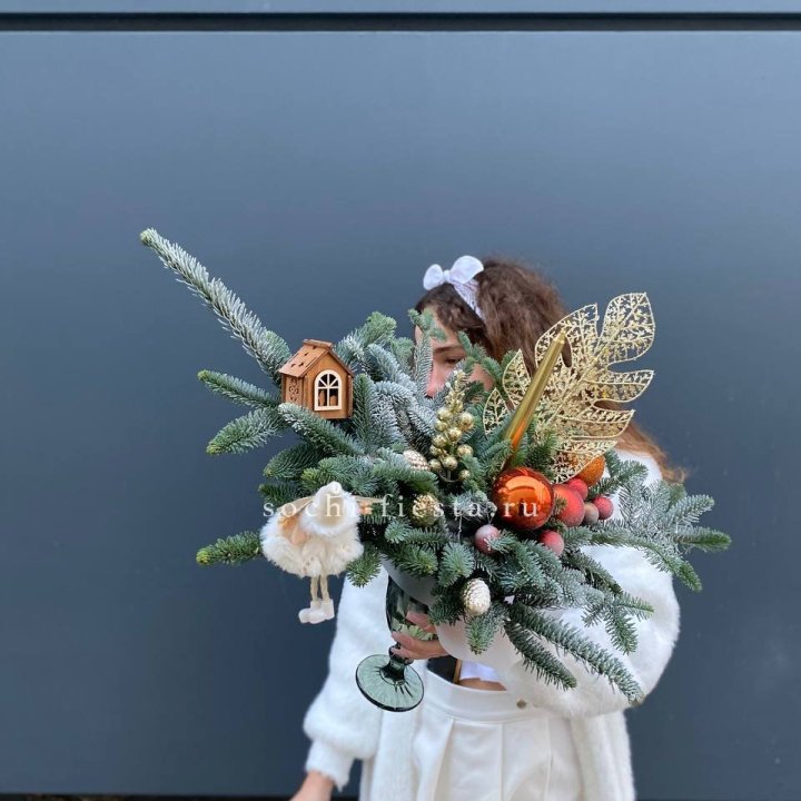 Композиция в бокале огненная  в Новочеркасске