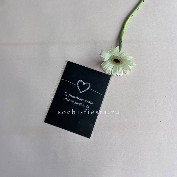 Открытка к букету "Ты для меня очень много значишь" в Новочеркасске