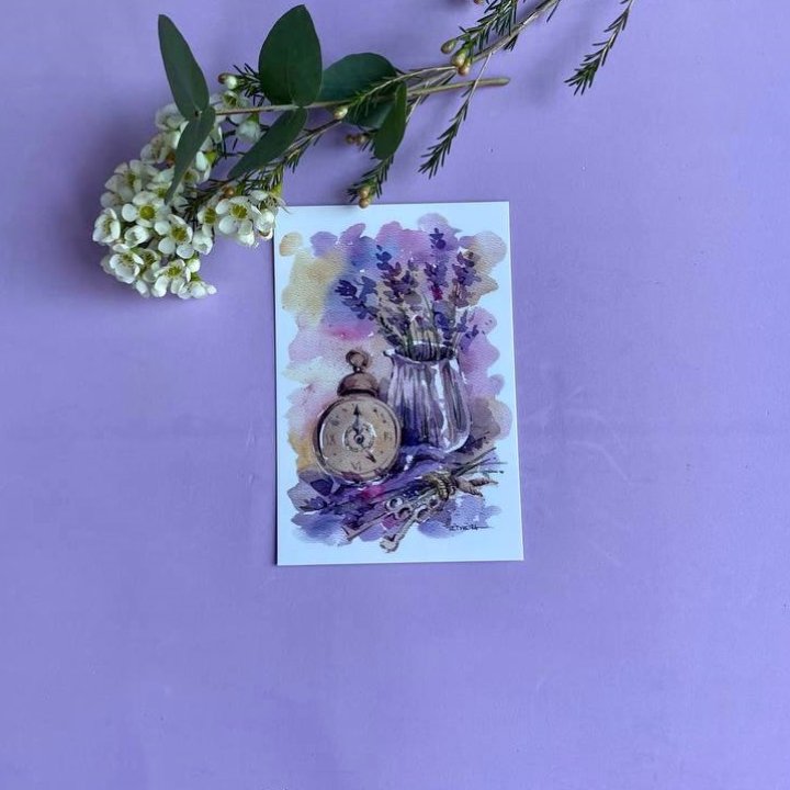 Открытка к букету "Часы" в Новочеркасске