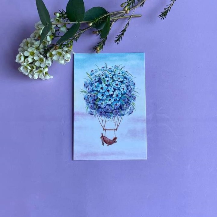 Открытка к букету "Флоростат" в Новочеркасске