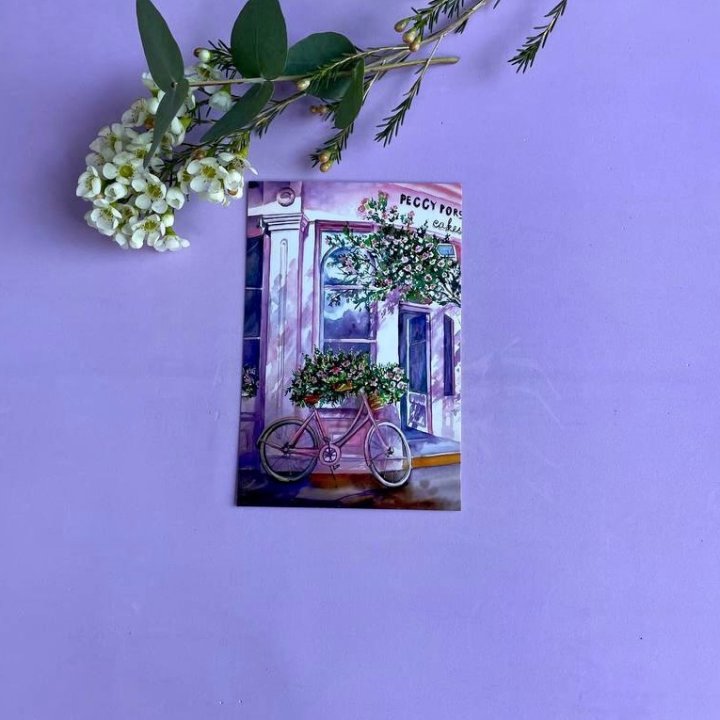 Открытка к букету "Розовый" в Новочеркасске