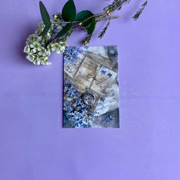 Открытка к букету "Время" в Новочеркасске