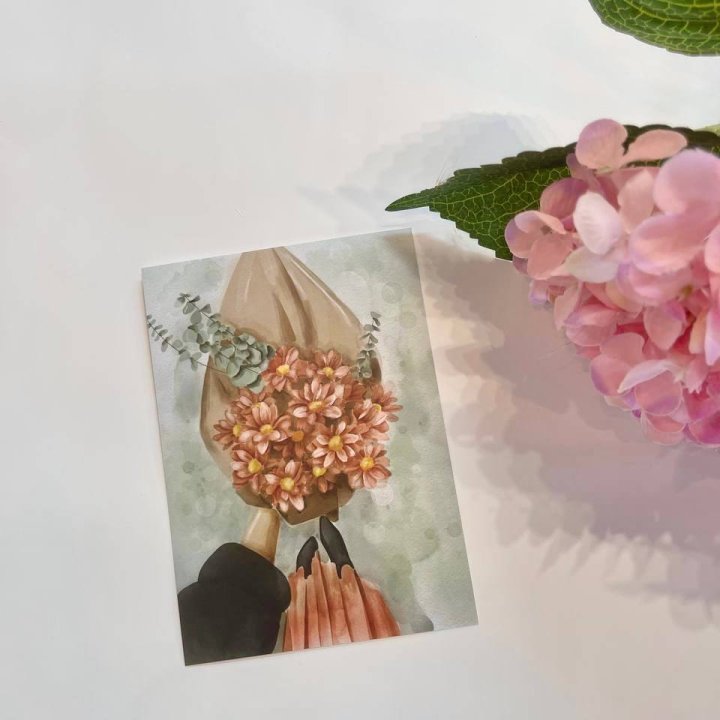 Открытка к букету "Букет" в Новочеркасске