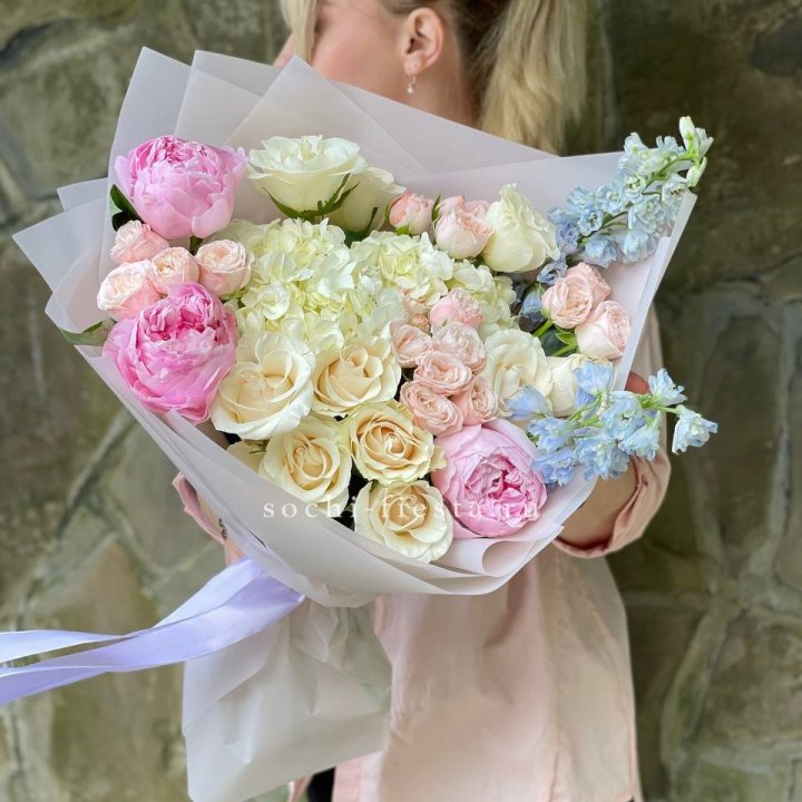 Букет с пионами "Богема" в Новочеркасске