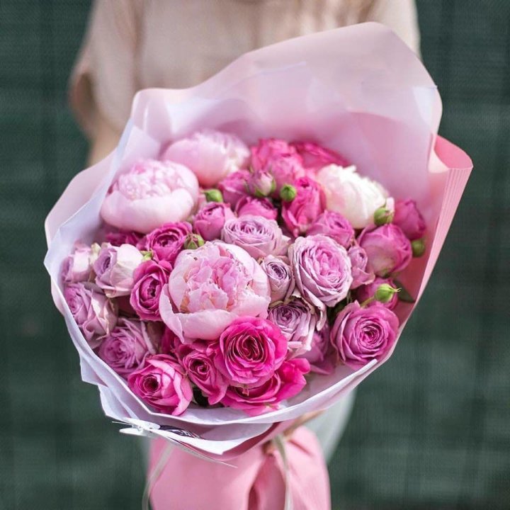 Букет с пионами "Леси" в Новочеркасске