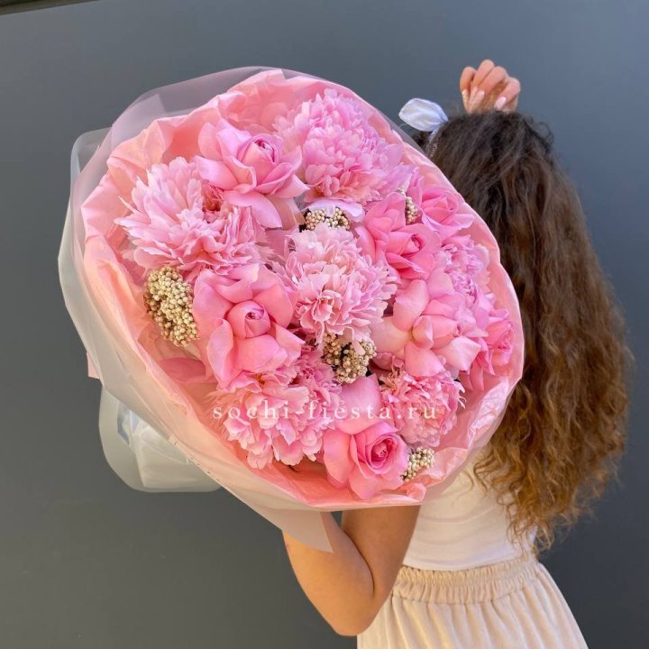  Букет с пионами "Пинки" в Новочеркасске