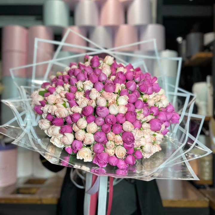 101 кустовая пионовидная роза в Новочеркасске