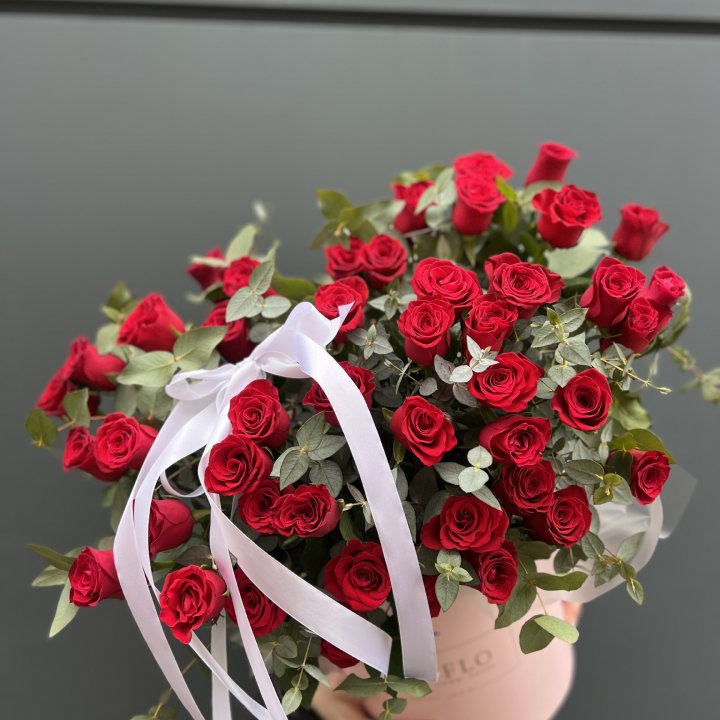 45 Красных роз в боксе "Сеньёрита" в Новочеркасске