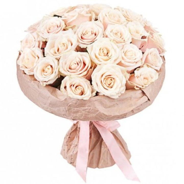 25 кремовых роз "Craft" в Новочеркасске
