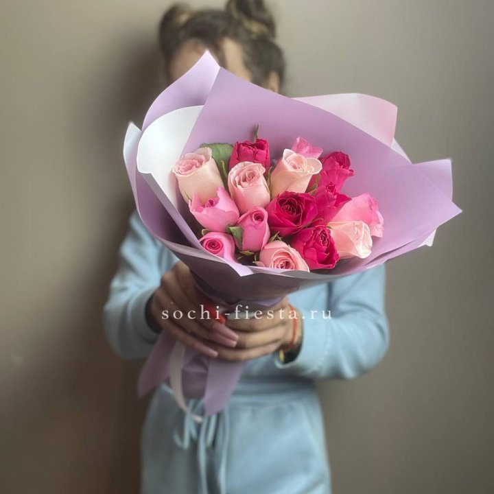 Букет из 15 роз Микс (Кения) в Новочеркасске
