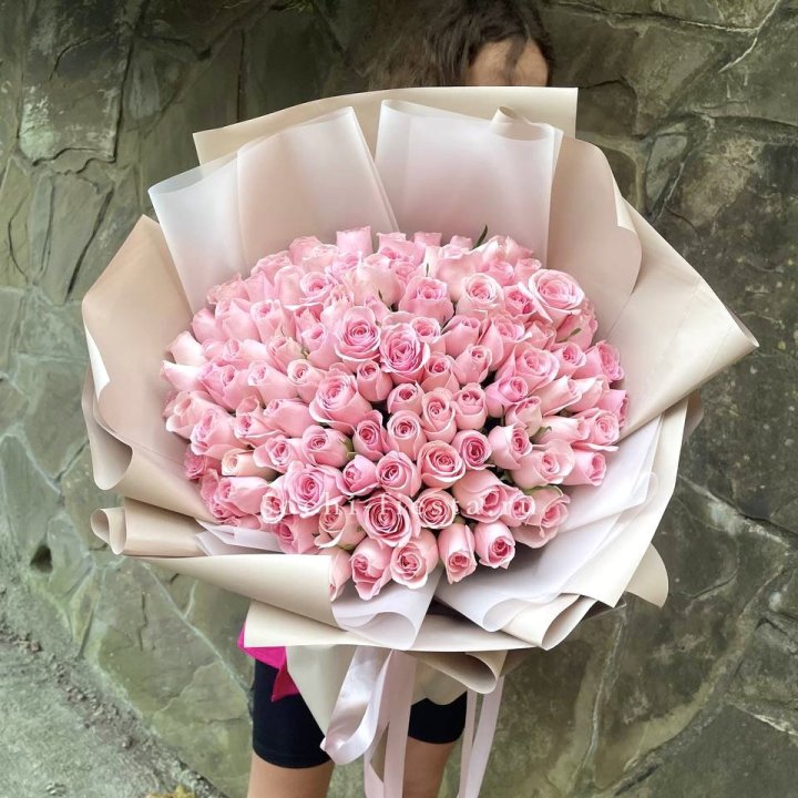 101 нежно-розовая роза Каролина  в Новочеркасске