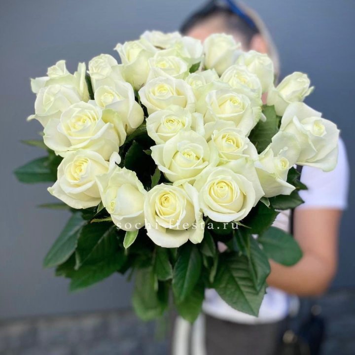 Голландские розы белые 25 в Новочеркасске