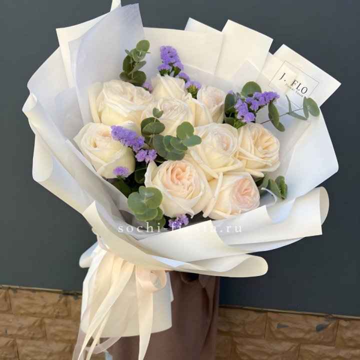 Букет из роз Вайт охара в Новочеркасске