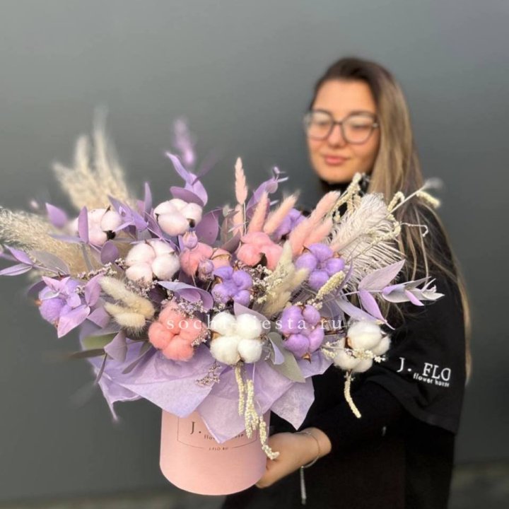 Авторский бокс с сухоцветами №4 в Новочеркасске